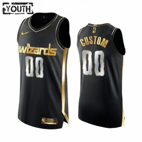 NBA Washington Wizards Trikot Benutzerdefinierte 2020-21 Schwarz Golden Edition Swingman - Kinder